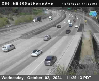 NB 805 at Home Ave (On Ramp)