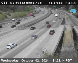 NB 805 at Home Ave (On Ramp)