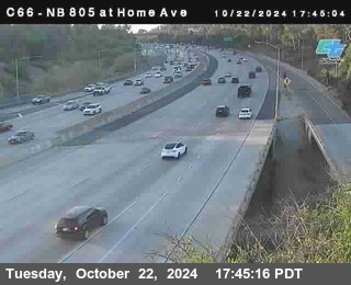 NB 805 at Home Ave (On Ramp)