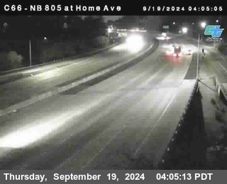 NB 805 at Home Ave (On Ramp)