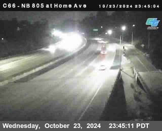 NB 805 at Home Ave (On Ramp)