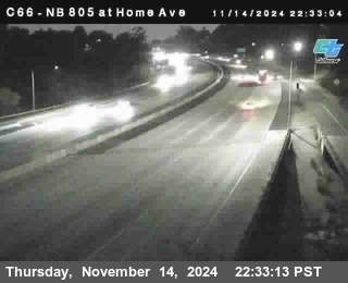 NB 805 at Home Ave (On Ramp)