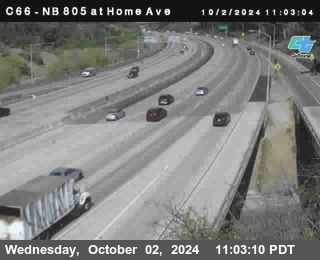 NB 805 at Home Ave (On Ramp)