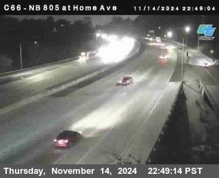 NB 805 at Home Ave (On Ramp)