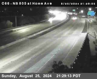 NB 805 at Home Ave (On Ramp)