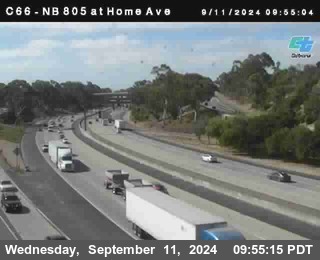 NB 805 at Home Ave (On Ramp)