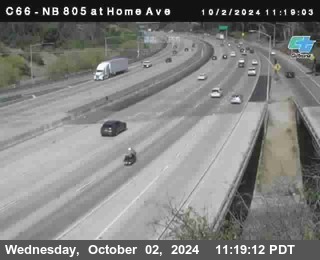 NB 805 at Home Ave (On Ramp)