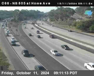 NB 805 at Home Ave (On Ramp)