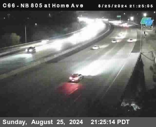 NB 805 at Home Ave (On Ramp)