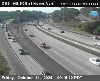 NB 805 at Home Ave (On Ramp)