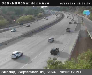 NB 805 at Home Ave (On Ramp)