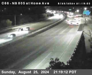 NB 805 at Home Ave (On Ramp)