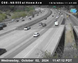 NB 805 at Home Ave (On Ramp)