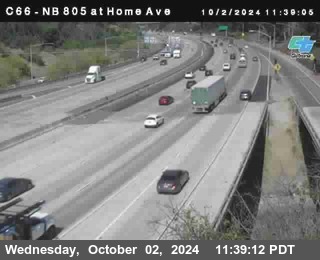 NB 805 at Home Ave (On Ramp)