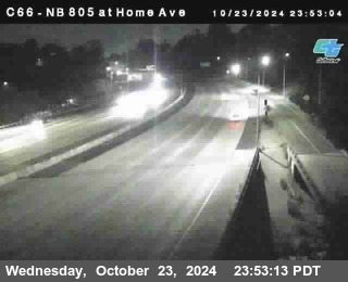 NB 805 at Home Ave (On Ramp)