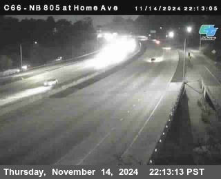 NB 805 at Home Ave (On Ramp)