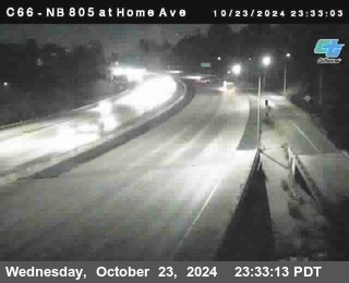 NB 805 at Home Ave (On Ramp)