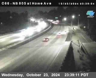 NB 805 at Home Ave (On Ramp)