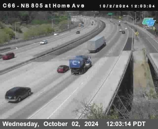 NB 805 at Home Ave (On Ramp)