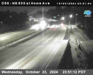 NB 805 at Home Ave (On Ramp)