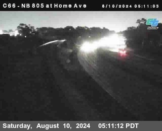 NB 805 at Home Ave (On Ramp)