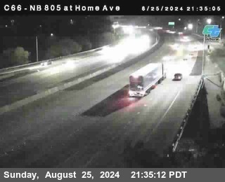 NB 805 at Home Ave (On Ramp)