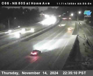 NB 805 at Home Ave (On Ramp)