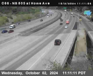 NB 805 at Home Ave (On Ramp)