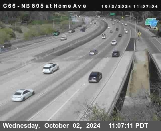 NB 805 at Home Ave (On Ramp)