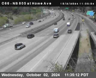 NB 805 at Home Ave (On Ramp)