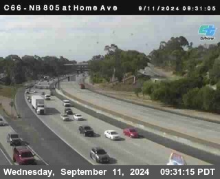 NB 805 at Home Ave (On Ramp)