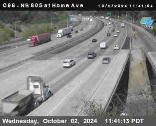 NB 805 at Home Ave (On Ramp)