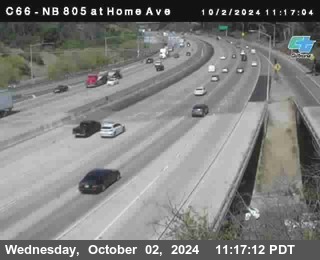 NB 805 at Home Ave (On Ramp)