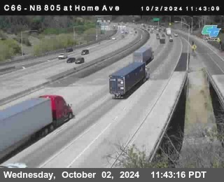 NB 805 at Home Ave (On Ramp)