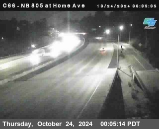 NB 805 at Home Ave (On Ramp)