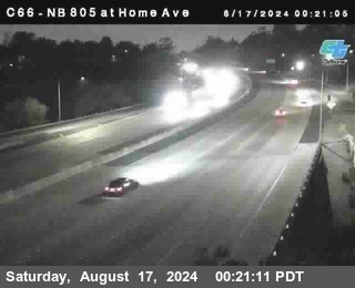 NB 805 at Home Ave (On Ramp)