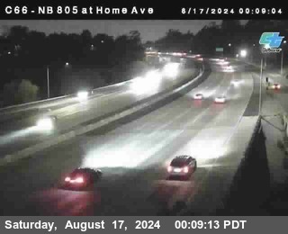 NB 805 at Home Ave (On Ramp)