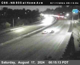 NB 805 at Home Ave (On Ramp)