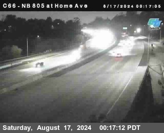 NB 805 at Home Ave (On Ramp)