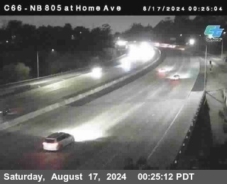 NB 805 at Home Ave (On Ramp)