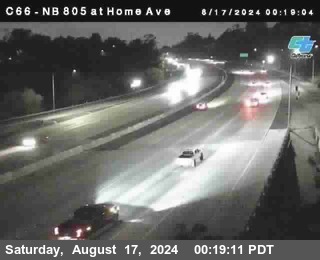 NB 805 at Home Ave (On Ramp)