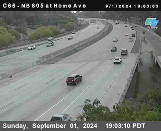 NB 805 at Home Ave (On Ramp)