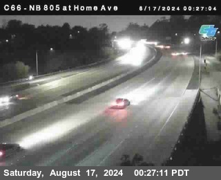 NB 805 at Home Ave (On Ramp)