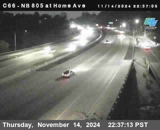 NB 805 at Home Ave (On Ramp)