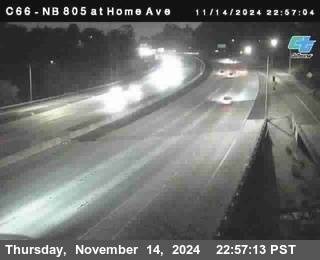 NB 805 at Home Ave (On Ramp)