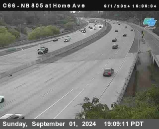 NB 805 at Home Ave (On Ramp)