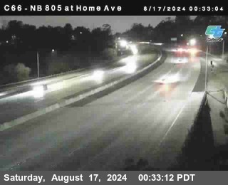 NB 805 at Home Ave (On Ramp)