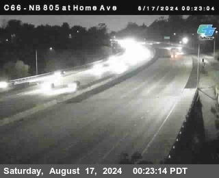 NB 805 at Home Ave (On Ramp)