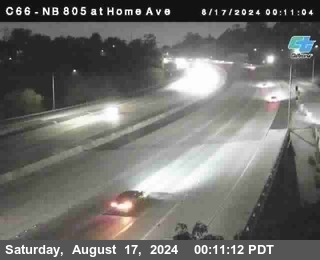 NB 805 at Home Ave (On Ramp)