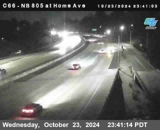 NB 805 at Home Ave (On Ramp)